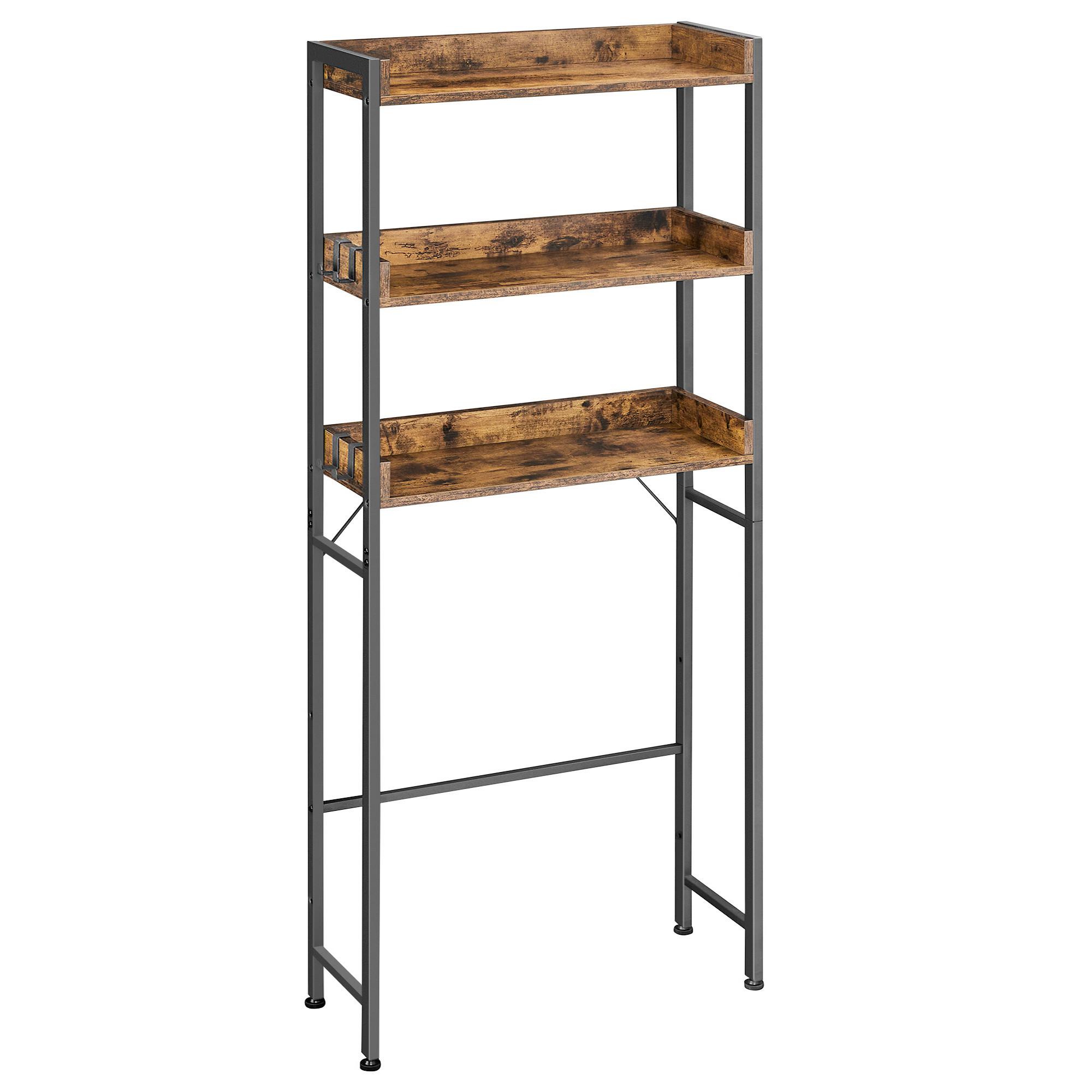 WASCHMASCHINENSCHRANK BTS002B01V1 - Schwarz/Braun, Trend, Holzwerkstoff/Kunststoff (63/165/25cm) - MID.YOU