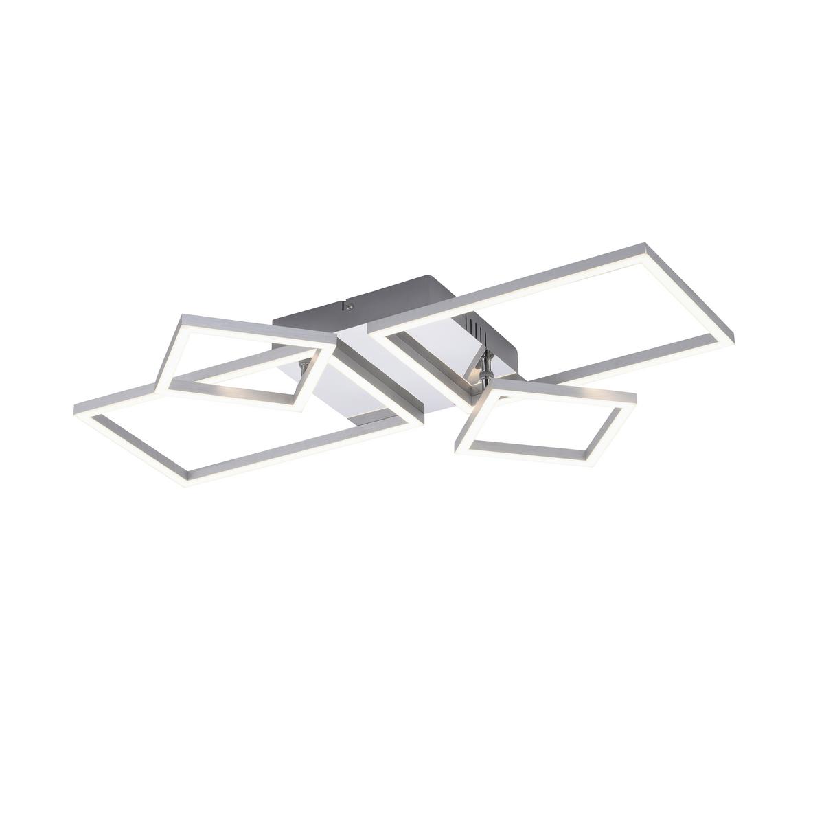 LED-Deckenleuchte Iven max. 40 Watt - Alufarben/Nickelfarben, Basics, Kunststoff/Metall (65/75/33,8cm)