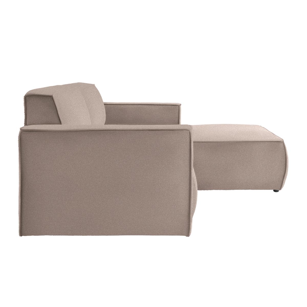 Wohnlandschaft Loft Cappuccino - Schwarz/Grau, MODERN, Kunststoff/Textil (265/75/172cm) - Mömax