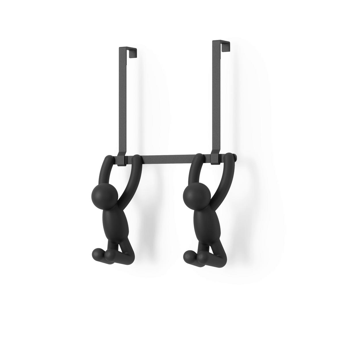 WIESZAK NA DRZWI 1004260-040 - czarny, Basics, tworzywo sztuczne/metal (11/30/22cm) - Umbra