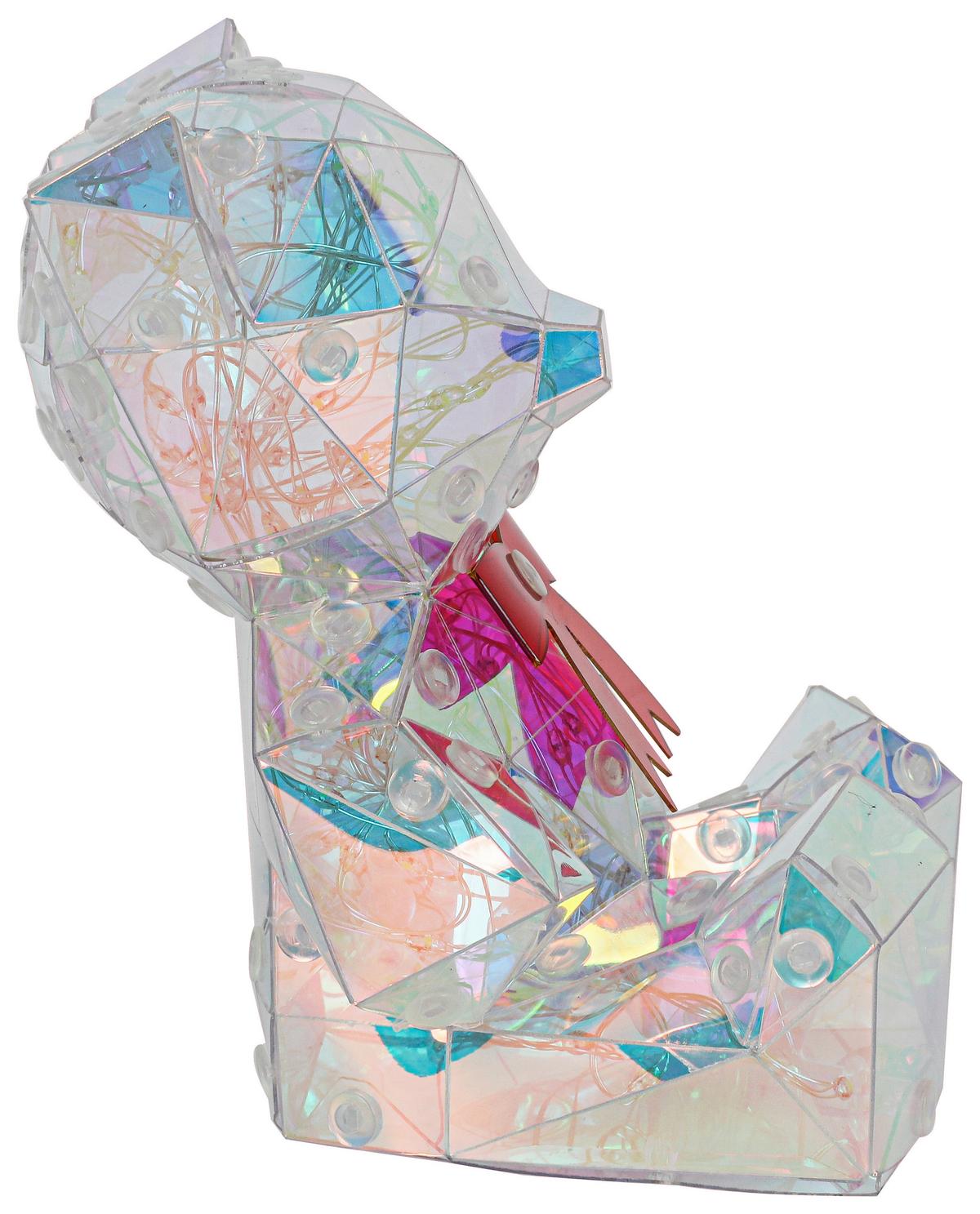 LED-Dekoleuchte Giga Pearl Effekt max. 1,6 Watt - Transparent/Rot, MODERN, Kunststoff (11/11,5/13,5cm) - Mömax