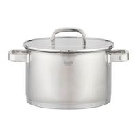 Oală Silver Line 6L - străveziu/culoare inox, Konventionell, sticlă/metal (24/15cm) - Gourmesto