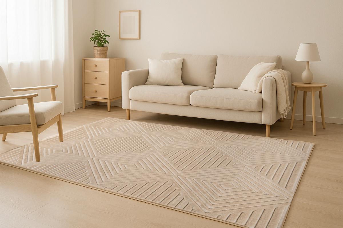 Síkszövött Szőnyeg Dreamcatcher 225 Beige 80x150 - bézs, Basics, textil (80/150cm) - Kayoom