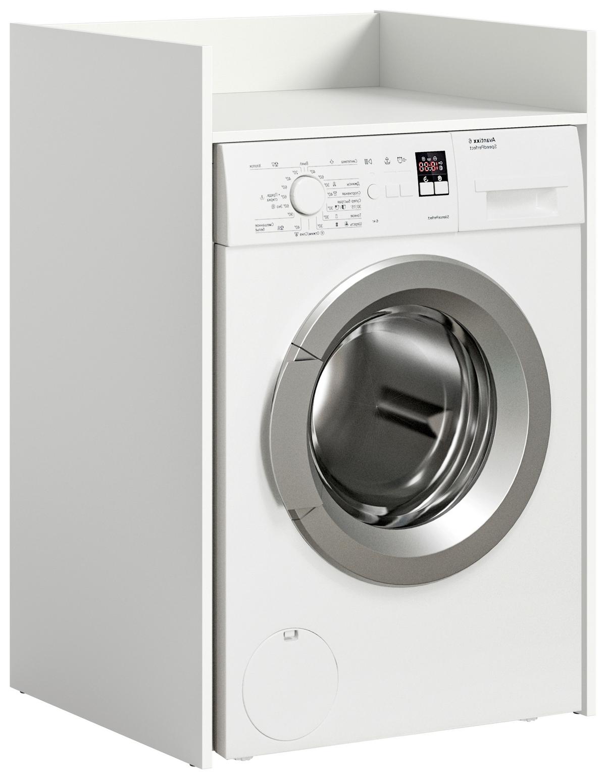 Omarica Za Pralni Stroj Free, Bela - bela, Moderno, leseni material (60/101/60cm) - MID.YOU