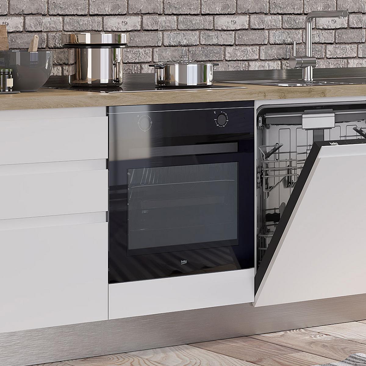 Blok Kuhinja S Aparatima Gilda Gola - bijela/boje hrasta, Moderno, drvni materijal/drvo (240/216/60cm) - Modern Living