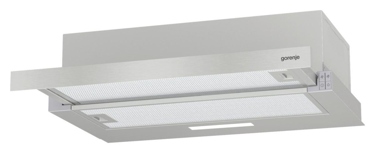 OKAP KUCHENNY TH 62E3X - kolor srebrny, Basics, tworzywo sztuczne/metal (60/17/30,6cm) - Gorenje