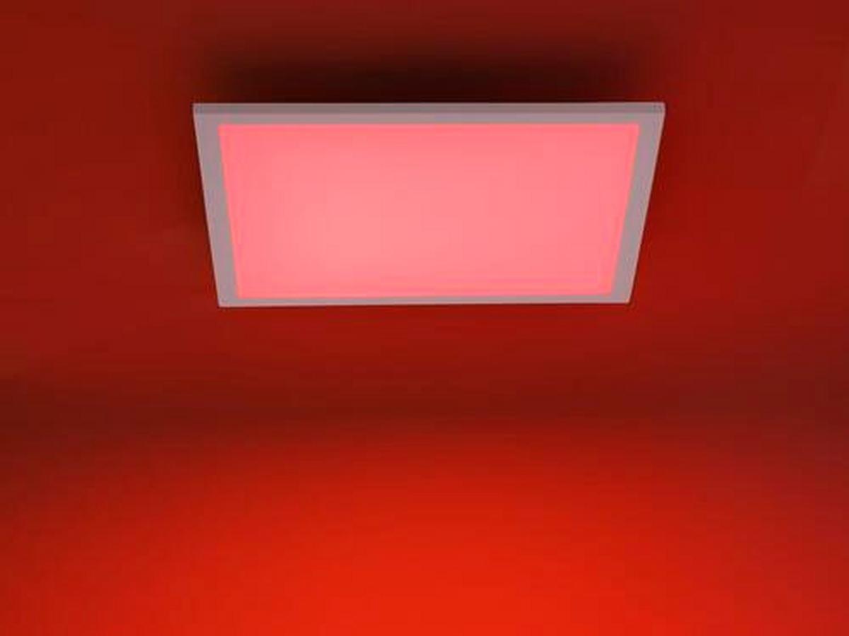 LED-Deckenleuchte Lolasmart max. 24 Watt - Weiß, MODERN, Kunststoff/Metall (45/45/5,6cm)