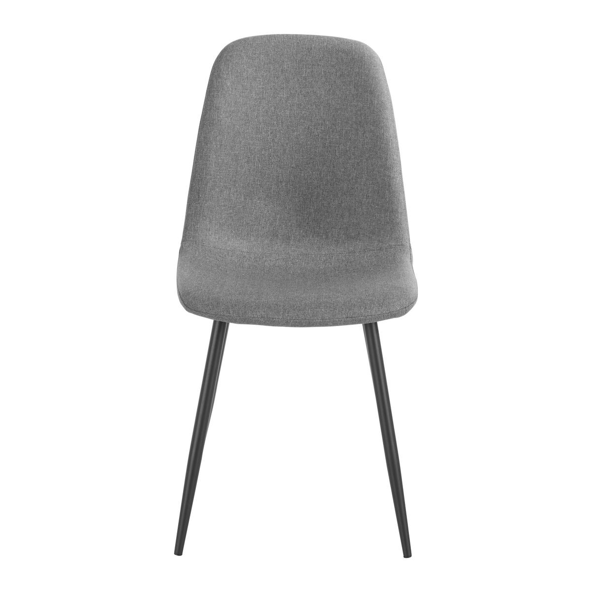 Stuhl Svenja Grau/Schwarz - Schwarz/Grau, Basics, Holz/Textil (44/87/56cm) - Mömax