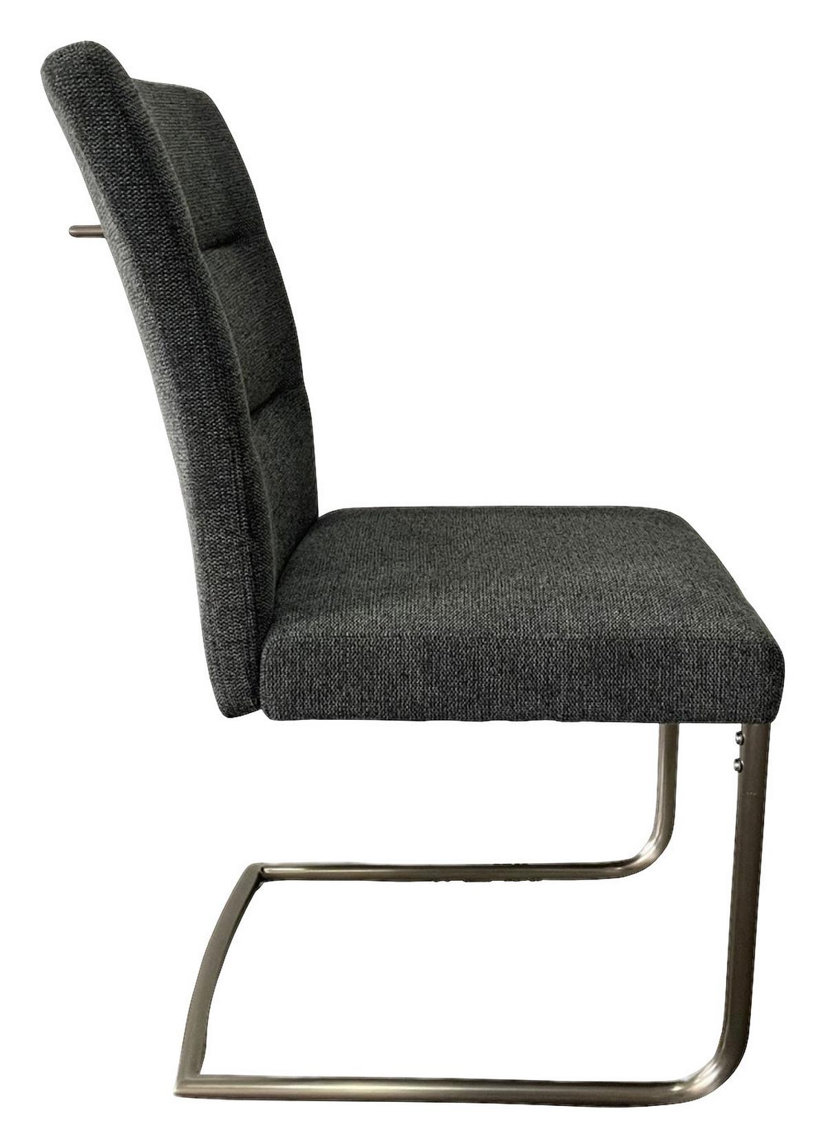 Nihajni Stol Merit, Siva - siva/barve niklja, Konvencionalno, kovina/tekstil (61/92/47cm)