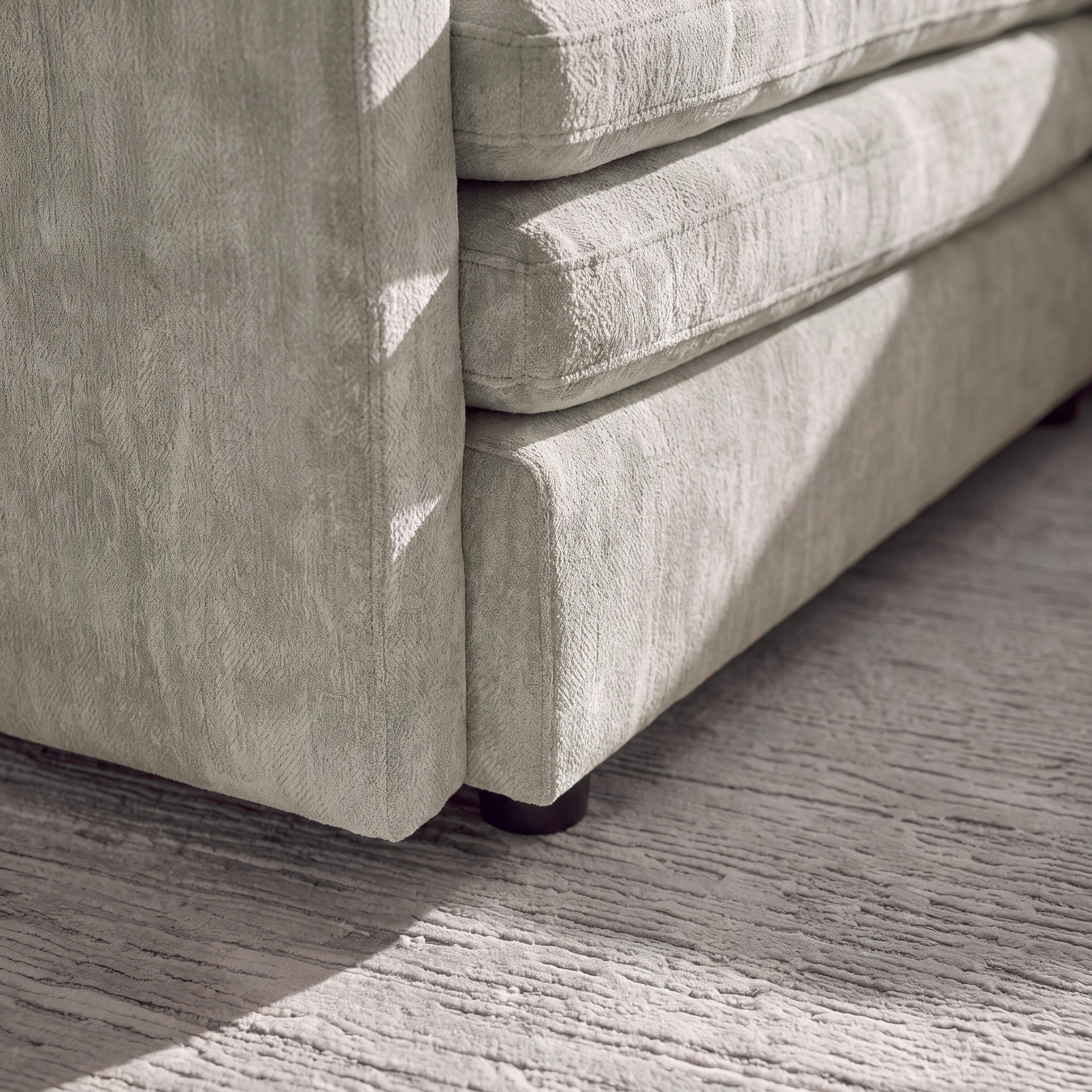 SOFFA ALESSIA - grå/svart, Modern, trä/textil (188/137cm) - Bessagi Home