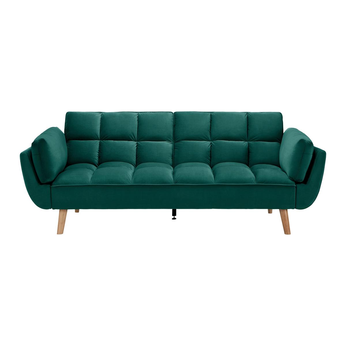 Trosjed Na Razvlačenje Cora - zelena/prirodne boje, Moderno, drvo/tekstil (214/92/81cm) - Bessagi Home