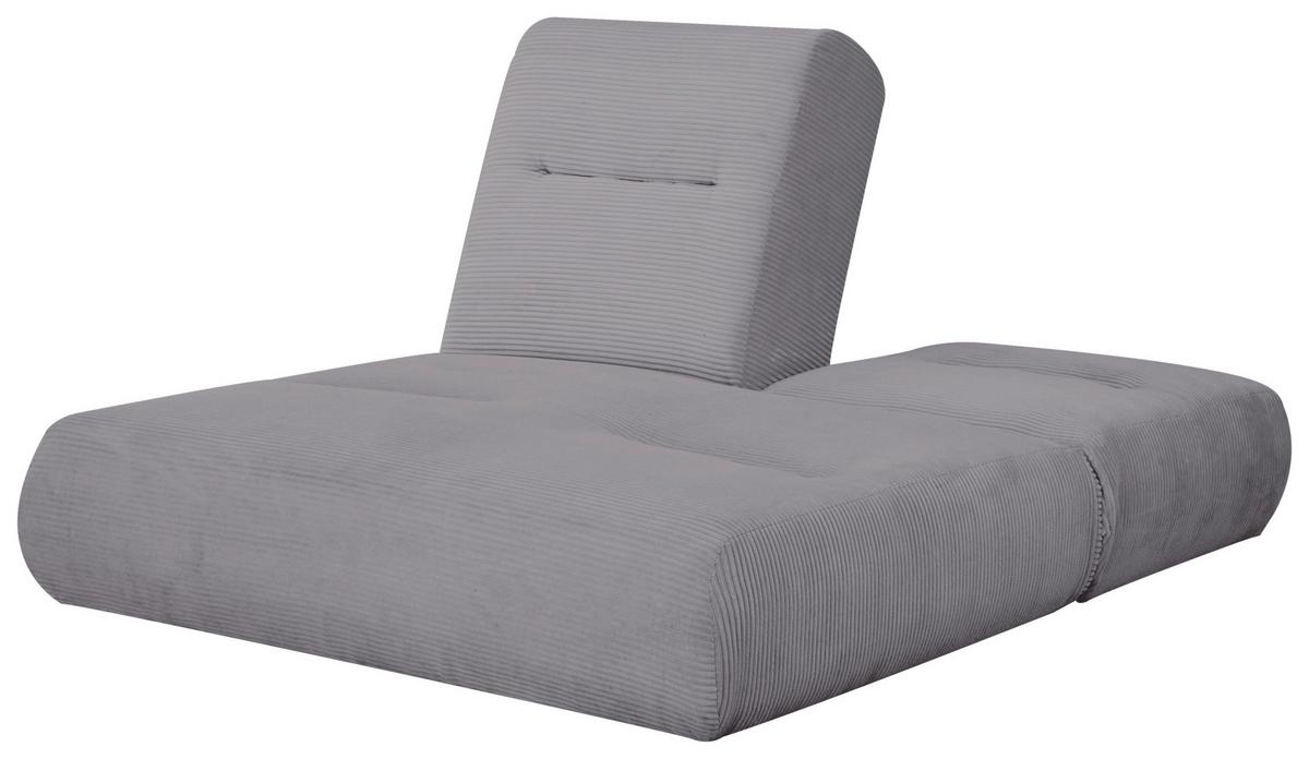 Zofa Luna, Siva, Funkcija Ležišča - siva, Design, tekstil (159/88/160cm) - Livetastic