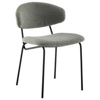 STUHL BLOOM -TREND- - Schwarz/Grau, Modern, Holz/Textil (50/80/57cm) - Mömax