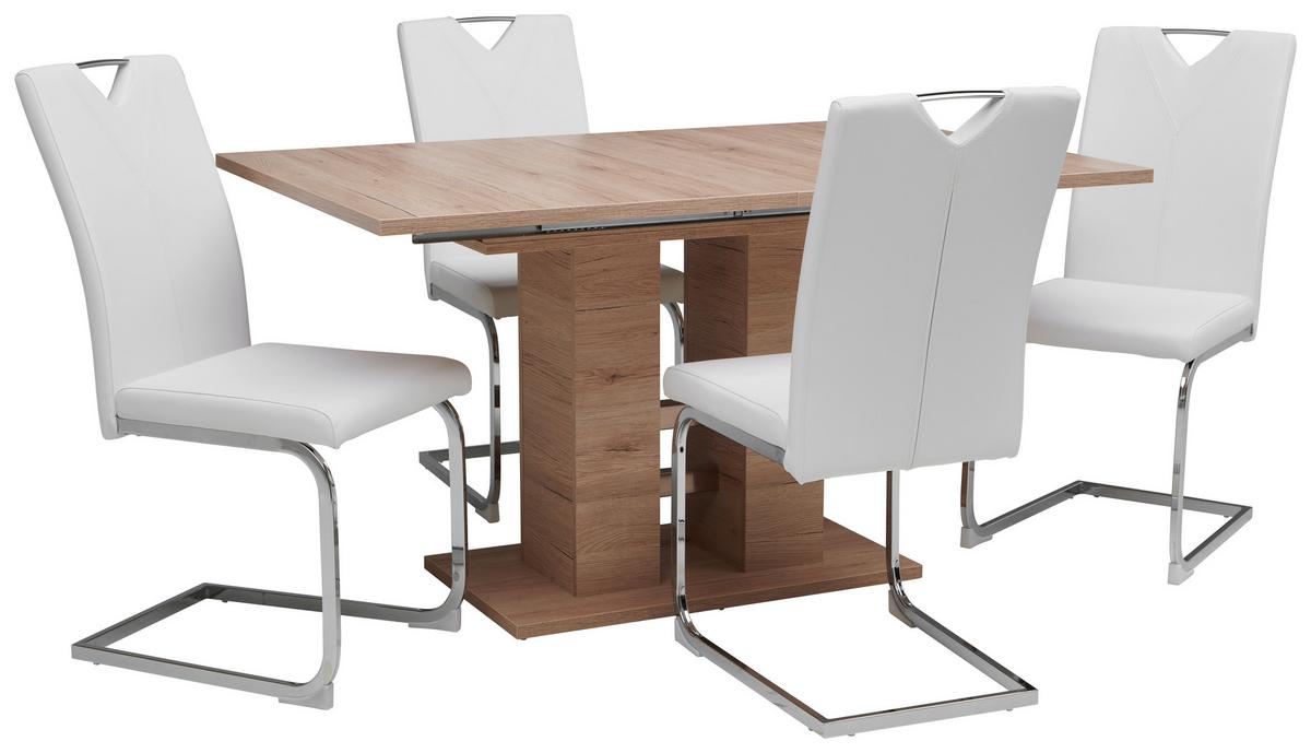 Raztegljiva Miza Helena, Barva Hrasta, 140-220 X 90 Cm - barve hrasta, Konvencionalno, leseni material (140-220/76/90cm) - Mömax