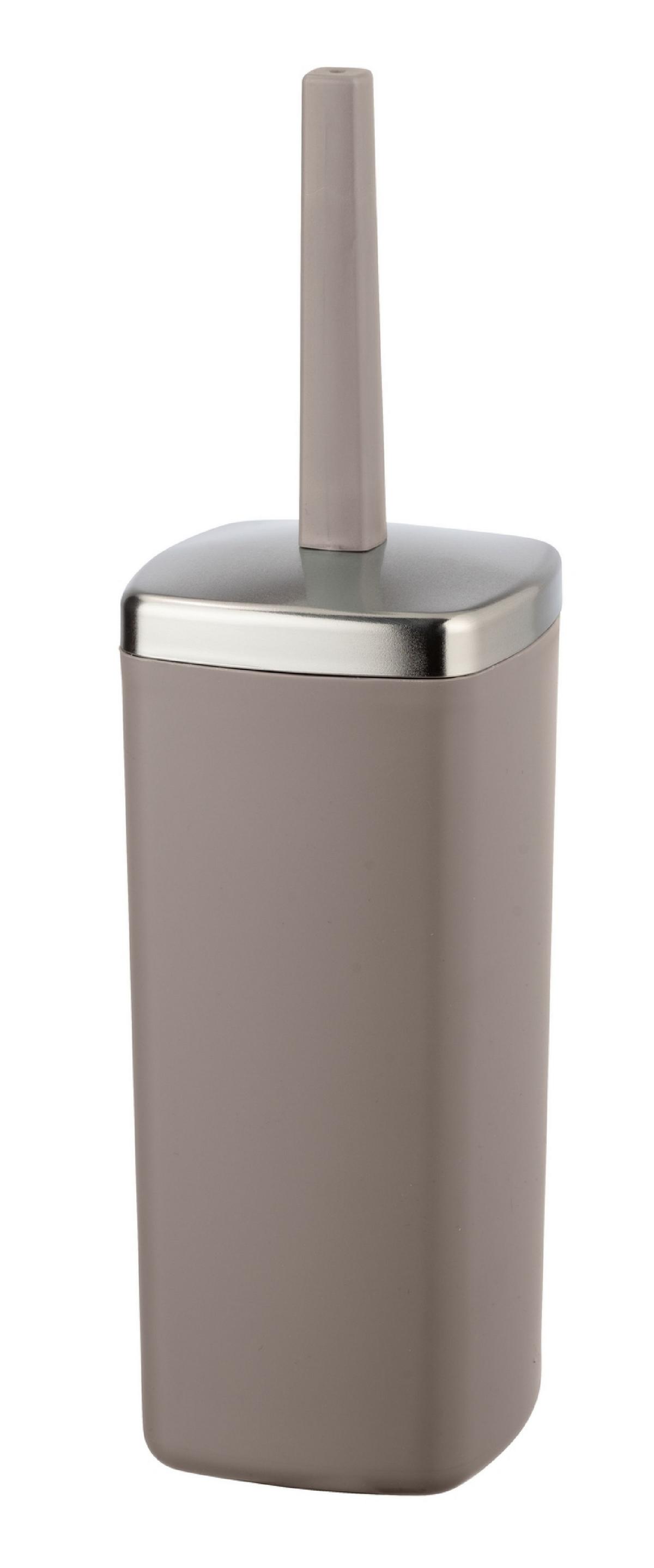Garnitură perie WC Barcelona - taupe, Modern, plastic (9,6/36,5/9,6cm) - Wenko