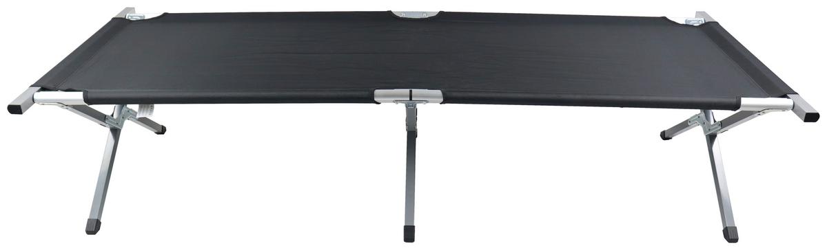CAMPINGBETT TOSALI L - Schwarz, Modern, Textil/Metall (70/210cm) - Ambia Garden