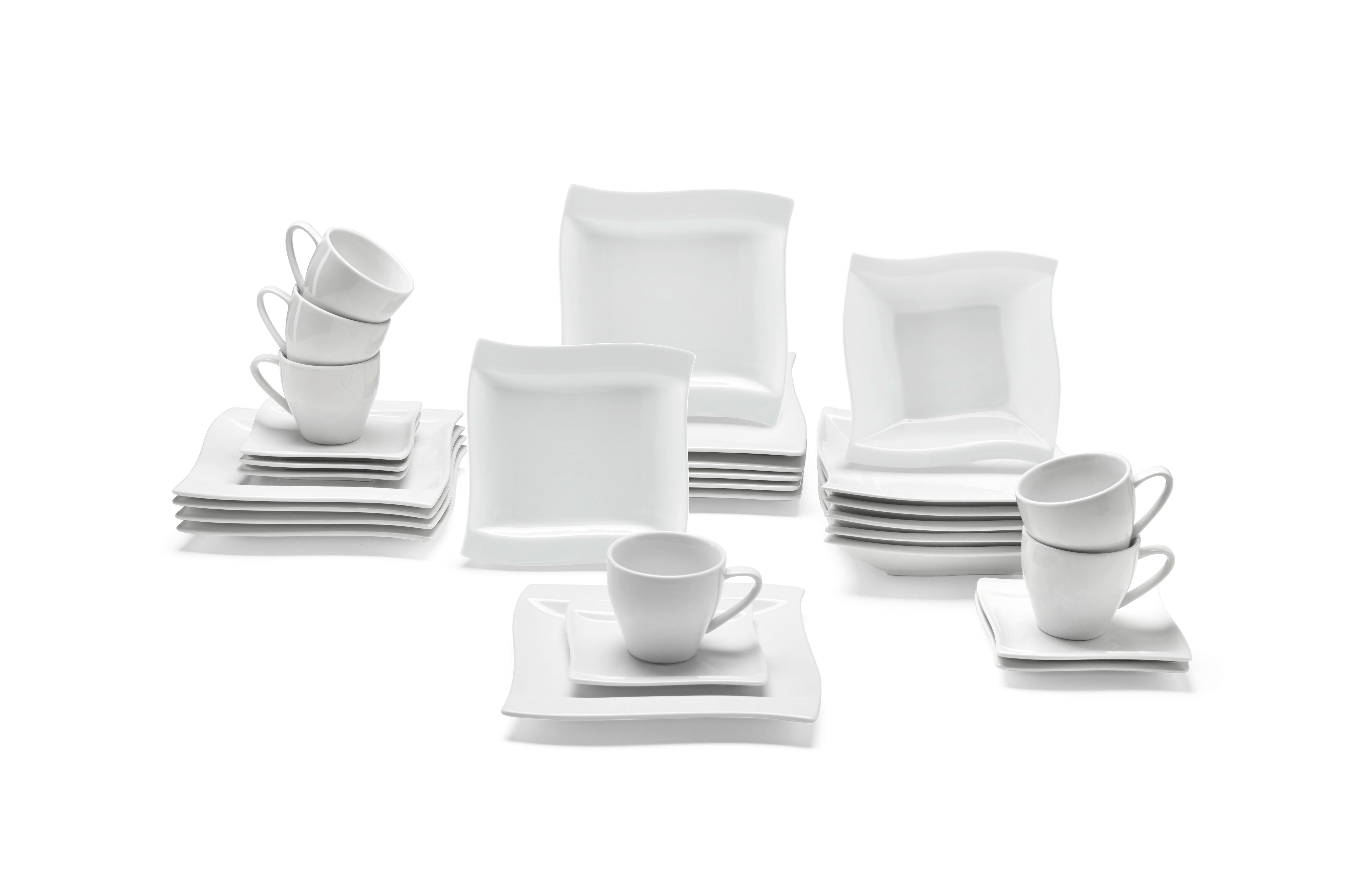 Kombinirani Servis Katja -Akt- - bela, keramika - Mömax