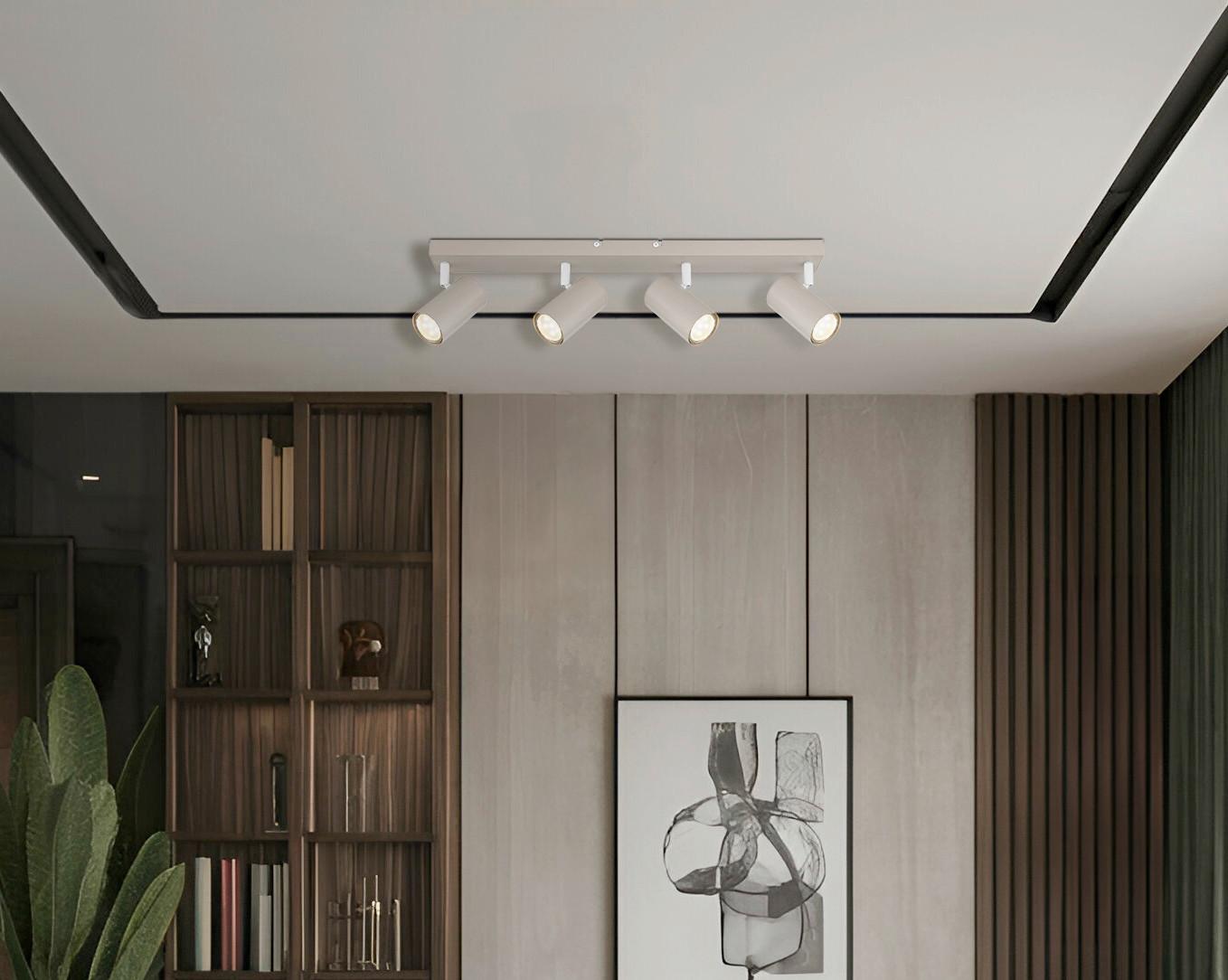 STRAHLER 57911-4SA ROBBY - Sandfarben/Weiss, Konventionell, Metall (56/6/12cm) - Globo