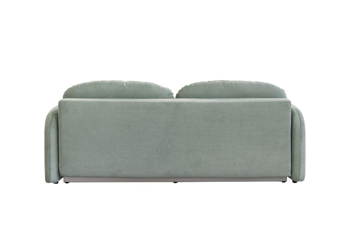 Trosjed Na Razvlačenje Roma - boje mente/crna, Design, tekstil (230/90/105cm)