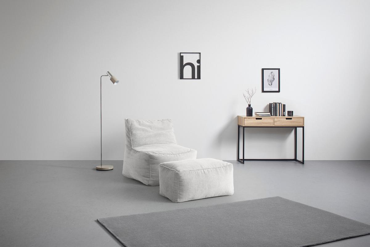Sitzsack Caroline Weiß - Weiß, MODERN, Textil (75/84/88cm) - Mömax