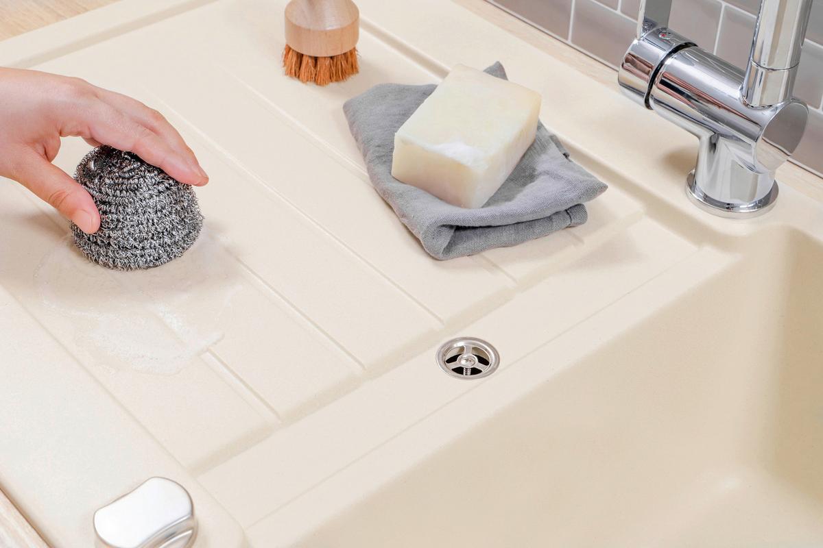 Pomivalno Korito Austin, 86x50cm - krem barve, Design, kamen (86/21/50cm) - Respekta