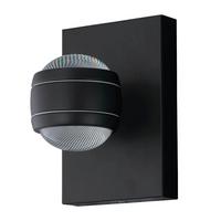 Aussenwandleuchte 94848* Sesimba - Klar/Schwarz, Konventionell, Kunststoff/Metall (19,5/13/14cm) - Eglo