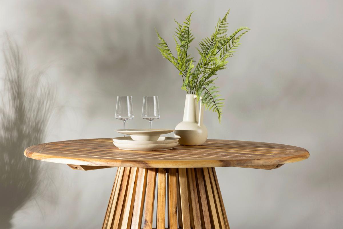 Gartentisch Lumpur ca. 120x120x75 cm Akazie - Akaziefarben, KONVENTIONELL, Holz (120/120/75cm) - Gardenson