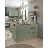 Konyhasziget Marseille I 145 Green2 - fekete/Artisan tölgy, Design, faalapú anyag/fém (145/90/90cm) - MID.YOU