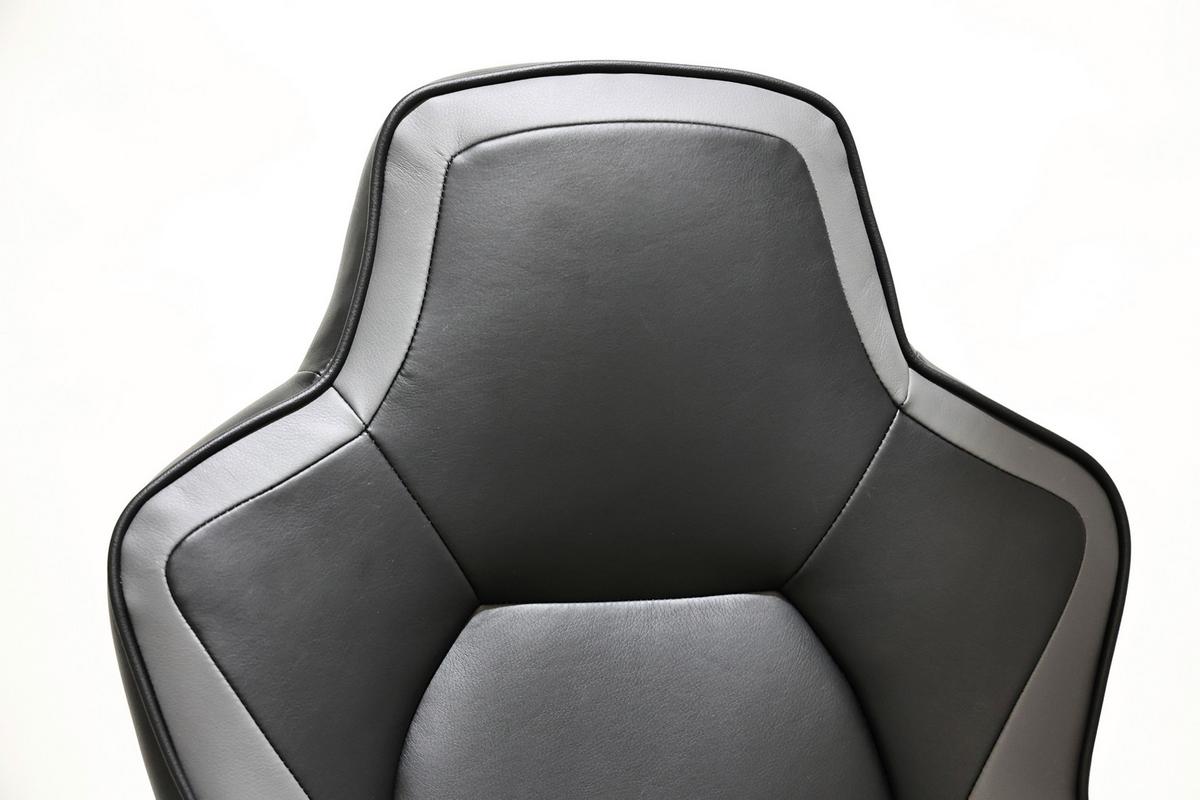 DREHSTUHL ZORA - Weiss/Schwarz, Modern, Kunststoff/Textil (60/113-123/73cm) - Mömax