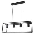 Lustră Quadri - negru, Konventionell, metal (61/18/120cm) - Premium Living Lustră Quadri - negru, Konventionell, metal (61/18/120cm) - Premium Living
