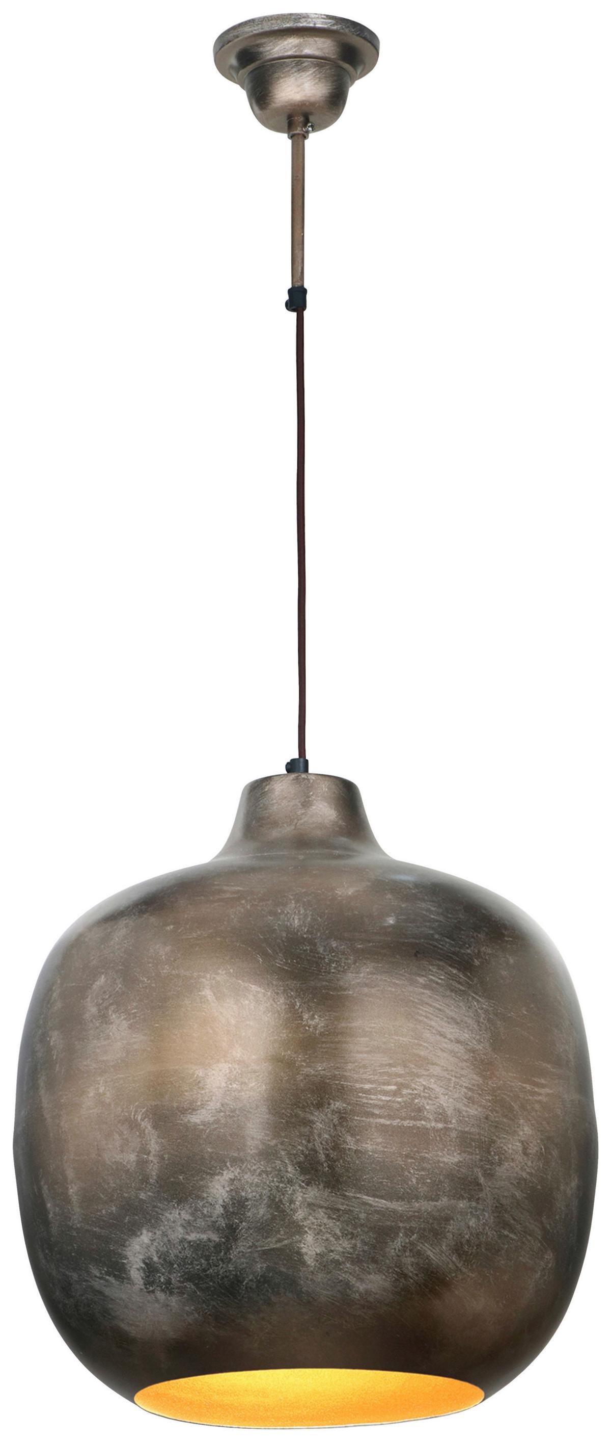 Hängeleuchte Sawyer 125 Bronze - Bronzefarben, Basics, Metall (40,5/40,5/43cm) - Kayoom