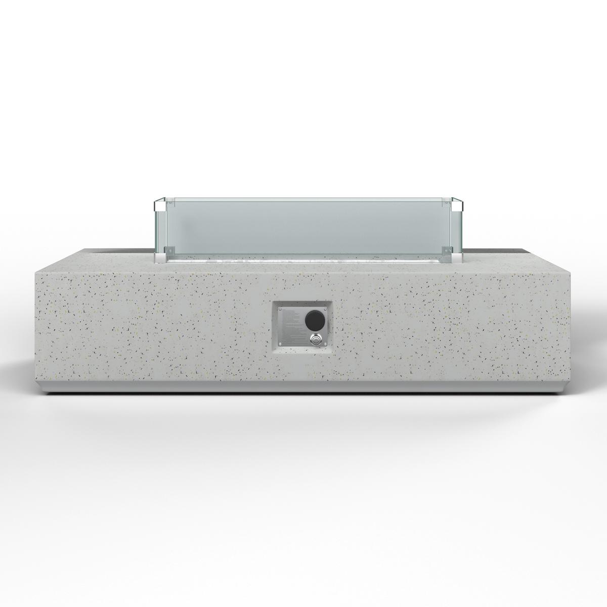 Loungegarnitur Annalotta Out doorstoff/Metall +Abdeckung - Creme/Weiß, MODERN, Glas/Textil (200,5/71,5/80,5cm) - Bessagi Garden