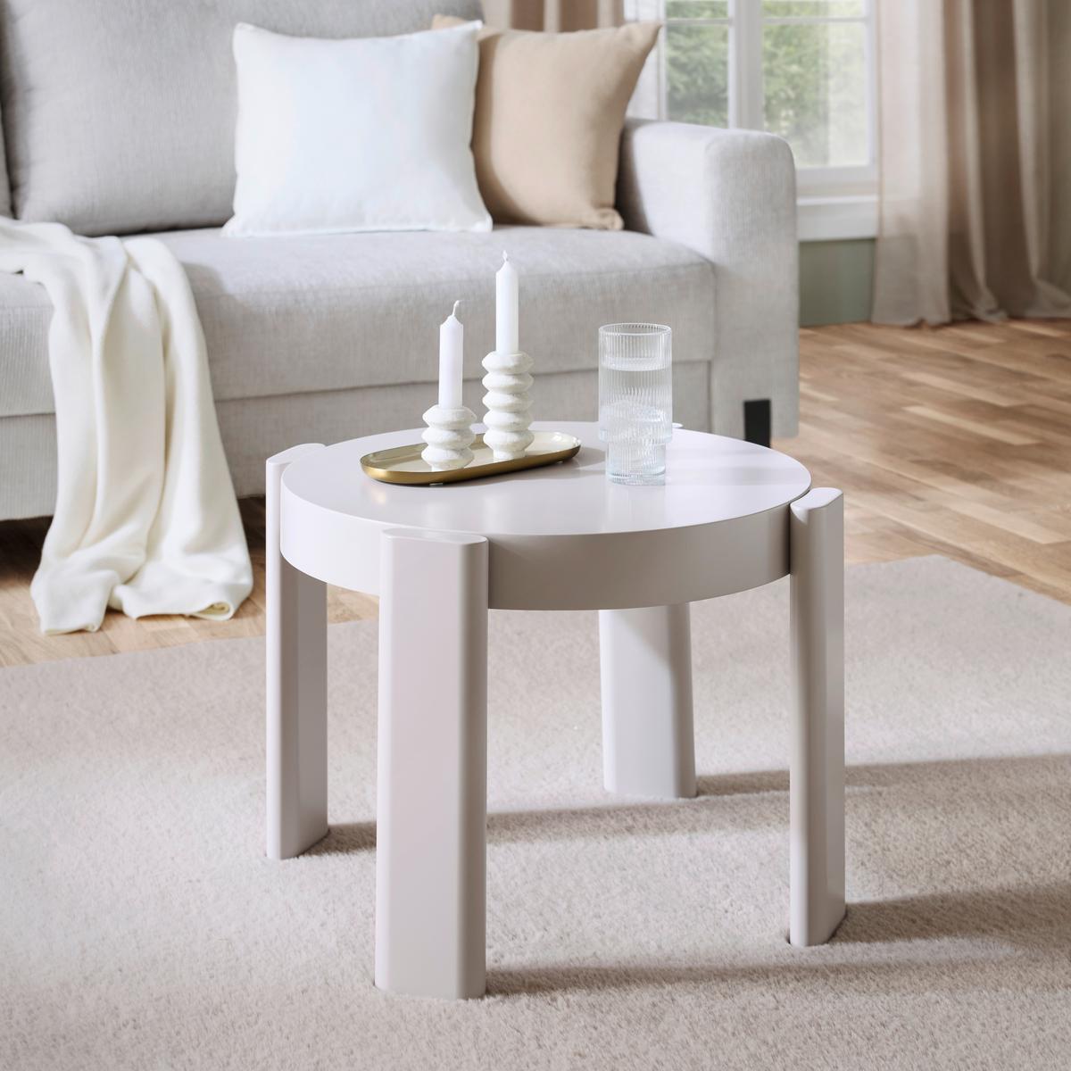 Couchtisch Ingvar Sandfarben - Sandfarben/Grau, MODERN, Holzwerkstoff (56/56/39cm) - Mömax