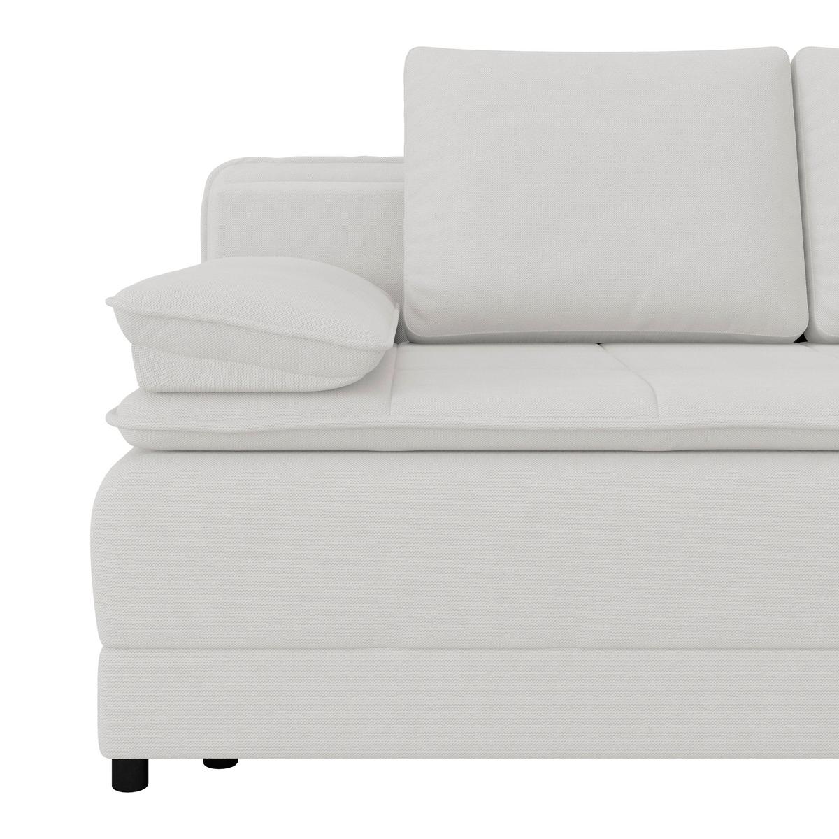 Canapea extensibila ALICE - alb, Modern, textil (202/73-92/105cm) - Modern Living