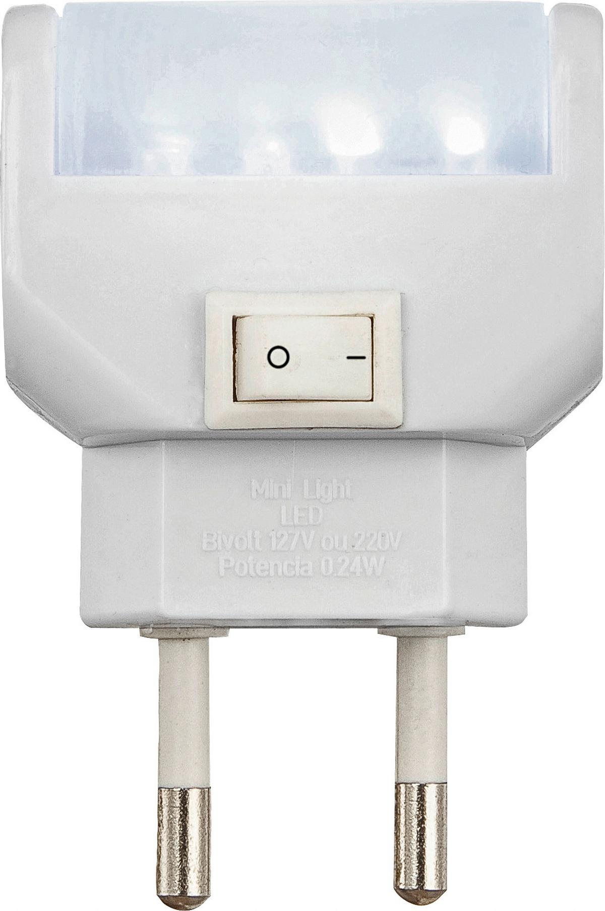 Nachtlicht Sabsi max. 0,24 Watt - Weiß, Kunststoff (4,7/2,5/7cm) - Globo