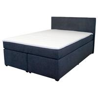 Boxspring Krevet Besa - crna/antracit, Basics, tekstil/plastika (140/200cm)