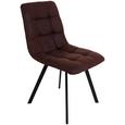 Scaun Zurs - maro/negru, Konventionell, lemn/metal (45/89/58cm) Scaun Zurs - maro/negru, Konventionell, lemn/metal (45/89/58cm)