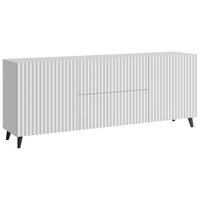 Lowboard Phuket 181 - Weiss/Schwarz, Trend, Holzwerkstoff/Kunststoff (180/69,4/39cm) - P & B