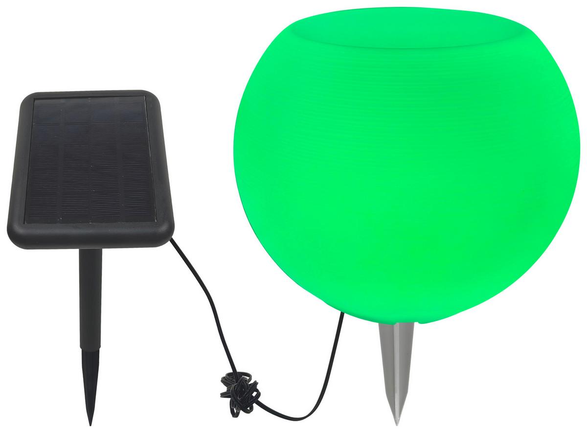 Solarleuchte Vase Weiß max. 2 Watt - Weiß, KONVENTIONELL, Kunststoff (25/20cm) - Modern Living
