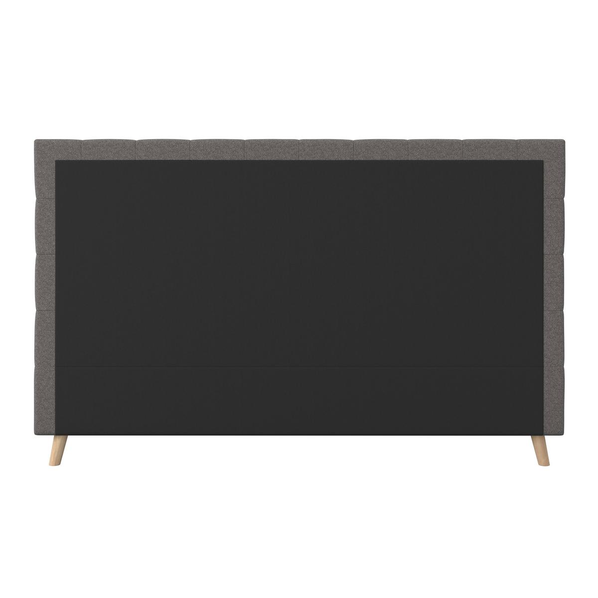 Polsterbett Cesaro ca. 180x200 cm Grau - Naturfarben/Grau, MODERN, Holz/Textil (180/200cm) - Bessagi Home