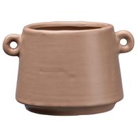Übertopf Emma I in Hellbraun - Hellbraun, Basics, Keramik (11/9/7cm) - Modern Living
