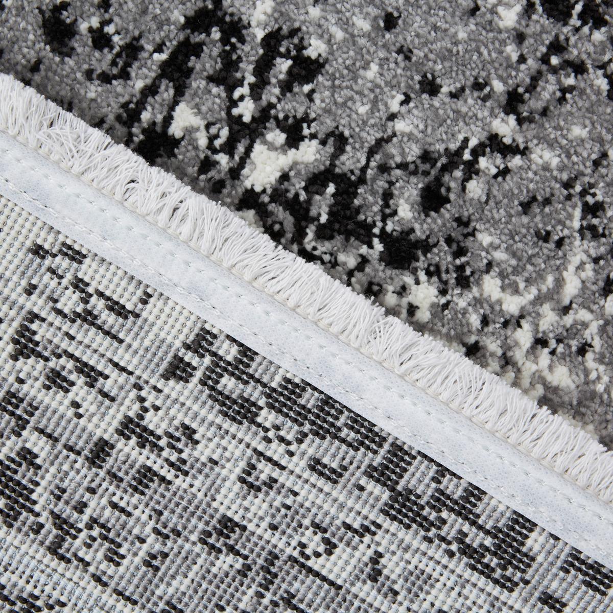 Webteppich Marcus 1 in Hellgrau ca. 80x150cm - Creme/Hellgrau, Textil (80/150cm) - Mömax