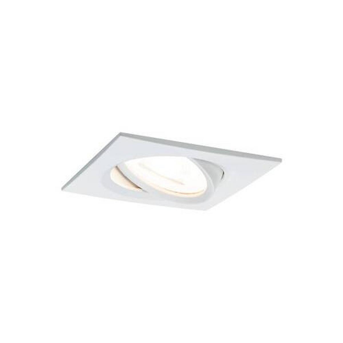 LED-Deckenleuchte Nova in Weiß/Alufarben max. 6,5 W - Alufarben/Weiß, Basics, Metall (8,4/8,4cm) - Paulmann