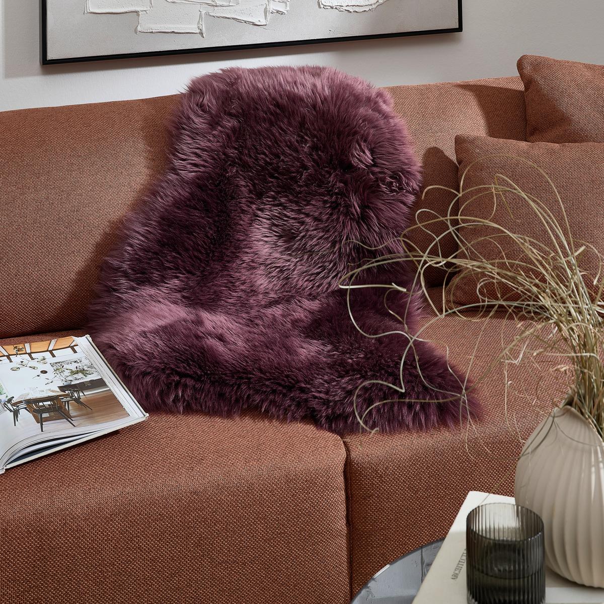 FUTRO OWCZE HOBART - liliowy, Trend, futro (60/90cm) - Linea Natura