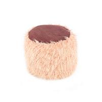POUF Pouf in Braun und Beige - Beige, Basics, Kunststoff (45/38/45cm) - Kayoom