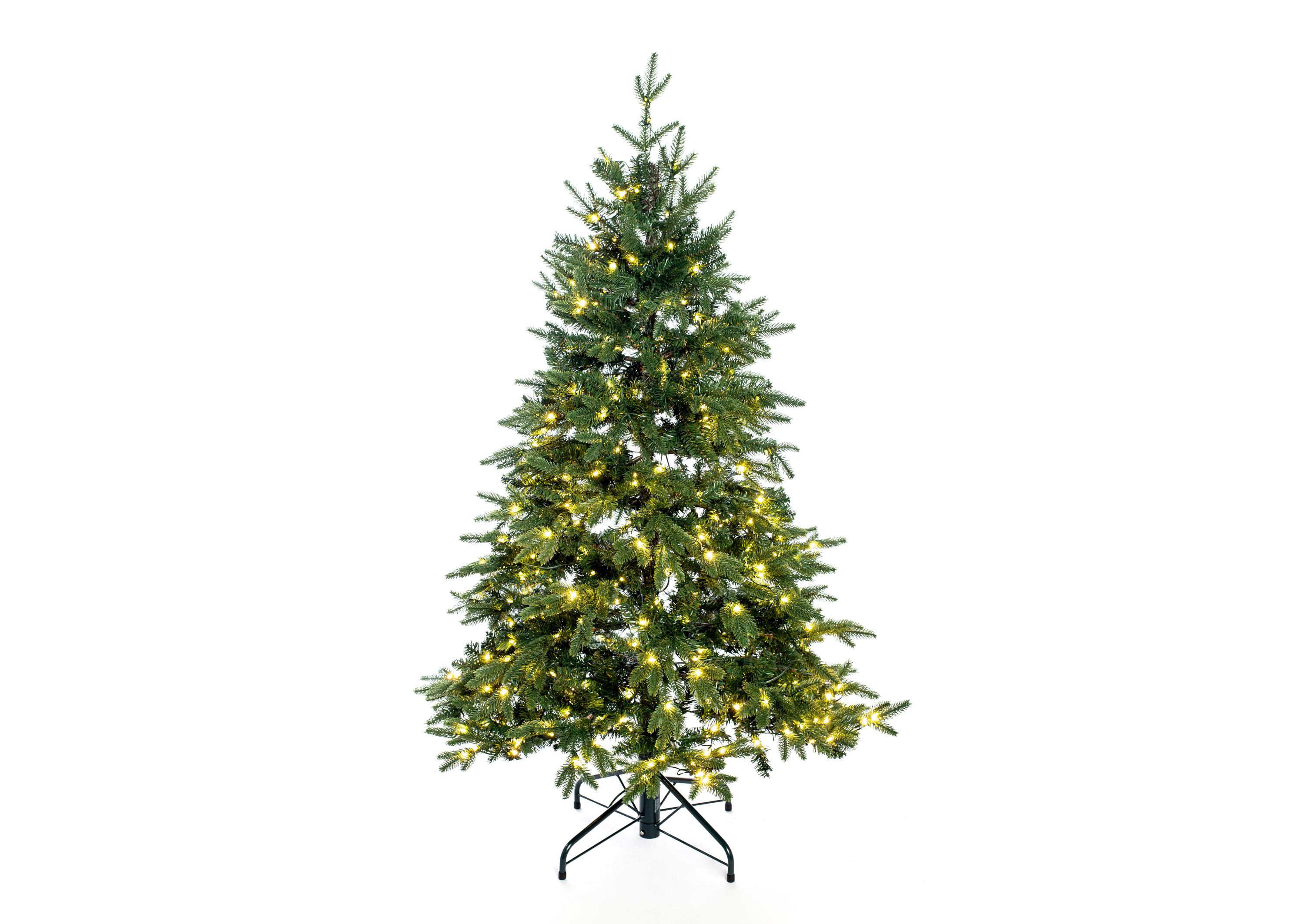 Weihnachtsbaum Evergreen Sherwood Grün ca. H: 150cm - Waldgrün, Basics, Kunststoff (104/150cm)