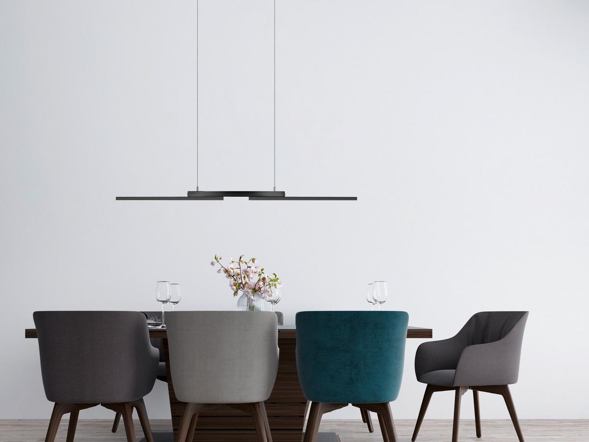 LAMPA WISZĄCA LED 20665/3-39 MORE - antracytowy, Design, metal (87/13/150cm) - Hell