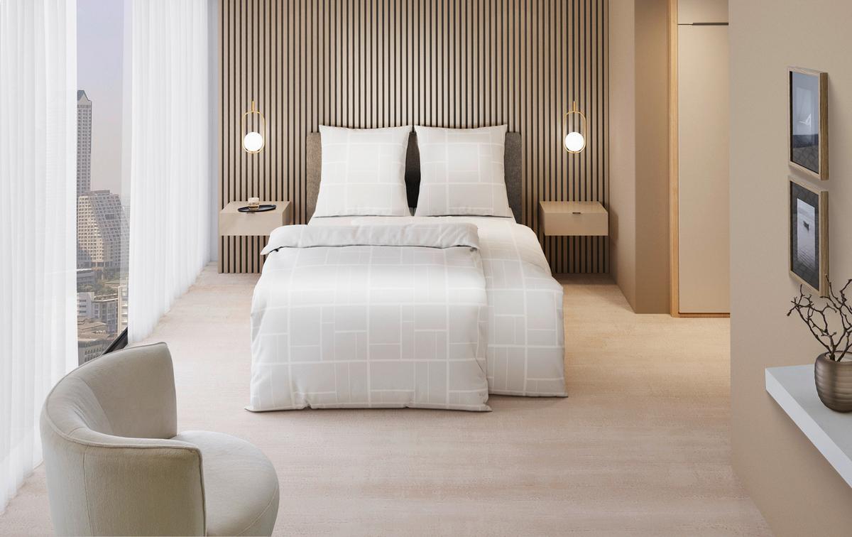 POŚCIEL ALINE - biały, Konventionell, tkanina (135/200cm) - Dieter Knoll