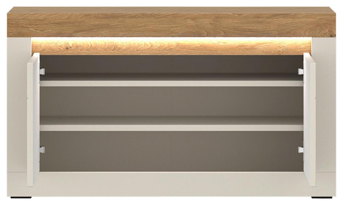 Bancă NAXXAR - cașmir/culoare lemn stejar, Trend, material pe bază de lemn (94,2/53,5/34,6cm) - Modern Living