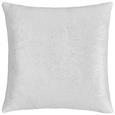 Zierkissen Glitter Weiß 45x45cm - Weiß, KONVENTIONELL, Textil (45/45cm) - Mömax modern living